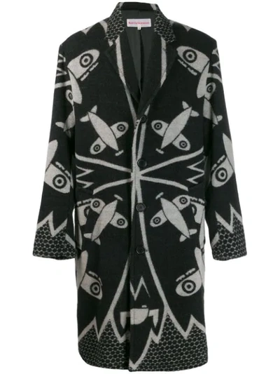 Pre-owned Walter Van Beirendonck 2005/06's Weird Midi Coat In Black