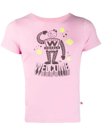 Pre-owned Walter Van Beirendonck 2010's Wonder T-shirt In Pink