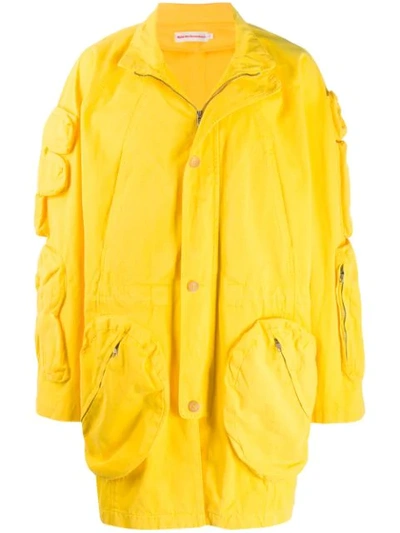 Pre-owned Walter Van Beirendonck 2010/11's Take A W-ride Cargo Coat In Yellow