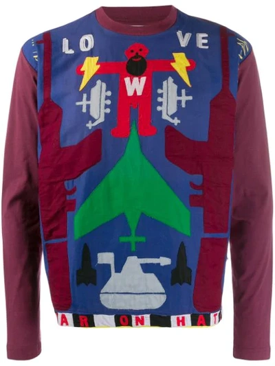 Pre-owned Walter Van Beirendonck 2010-2011 Take A W-ride Long-sleeved T-shirt In Red