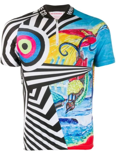Pre-owned Walter Van Beirendonck 2015's Whambam! Cycling T-shirt In Blue