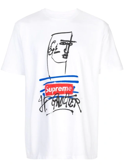 Supreme Jean Paul Gaultier T-shirt In White