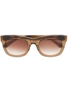 Matsuda M1020 Square Sunglasses In Brown