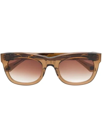 Matsuda M1020 Square Sunglasses In Brown