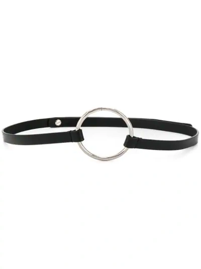 Maison Margiela Circle Belt In Black