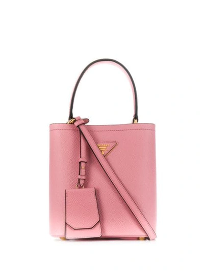 Prada Saffiano Leather Tote Bag In Pink