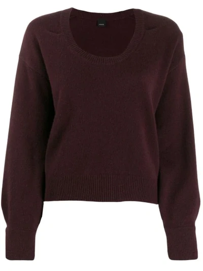 Pinko Relaxed Jumper In Red