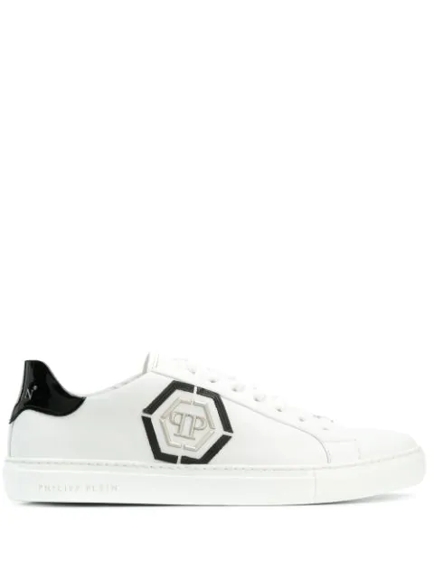 Philipp Plein Sneakers Lo-top In White Color Leather In 0102 White ...