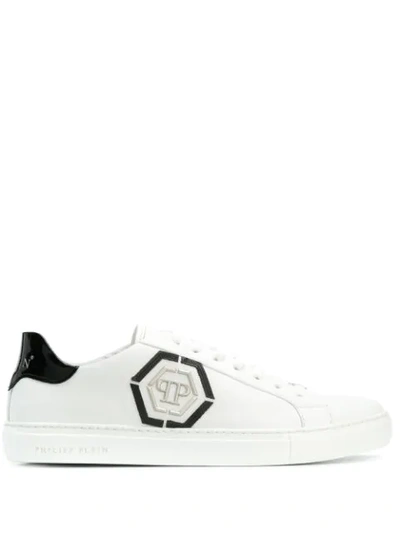 Philipp Plein Sneakers Lo-top In White Color Leather