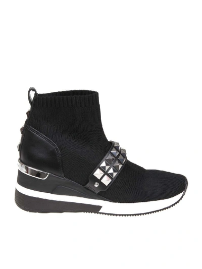 Michael Kors Sneakers Skyler In Tessuto Stretch Colore Nero In Black