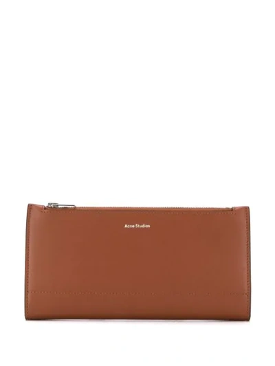 Acne Studios Bifold Continental Wallet Almond Brown