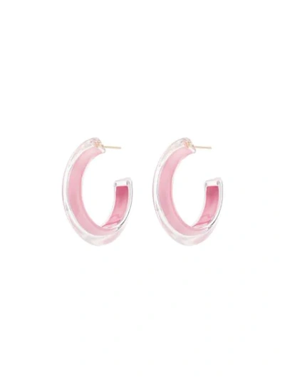 Alison Lou Jelly Hoop Earrings - Pink