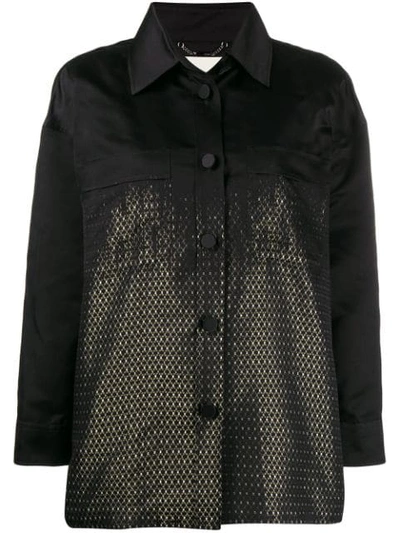 Fendi Duchess Shirt Style Jacket In Black