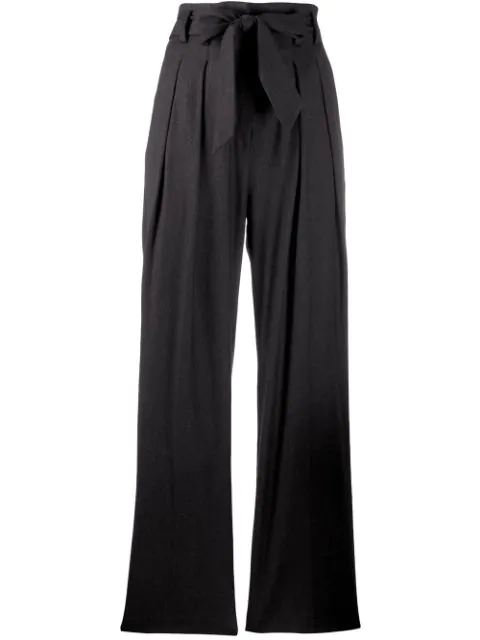 Iro Naringo Belted Trousers In Gry35 Anthracite | ModeSens
