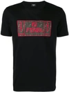 Fendi Ff Logo-print Cotton T-shirt In Black