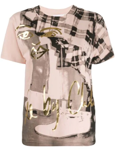 See By Chloé T-shirt Mit Print In Neutrals