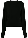 Chloé Long Sleeved Pullover In Black
