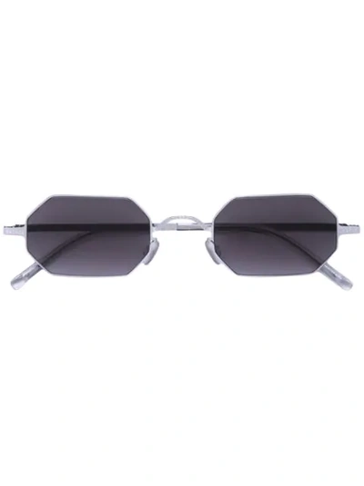 Mykita Mmcraft004 Octagon Sunglasses In Silver