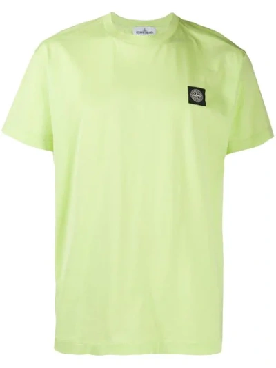 Stone Island Logo T In Green