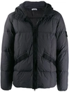 Stone Island Quilted Down Jacket In Grey