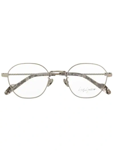 Yohji Yamamoto Round Shaped Glasses - Silver