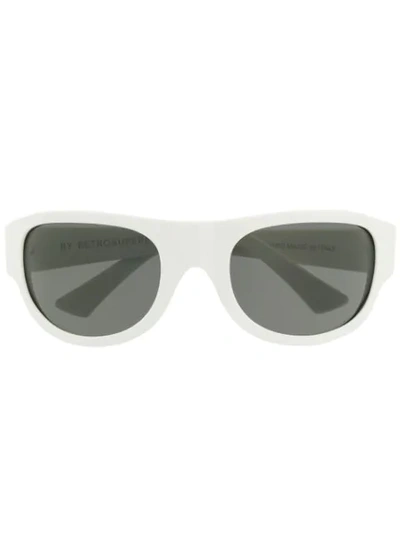 Retrosuperfuture Oversized Sunglasses In White