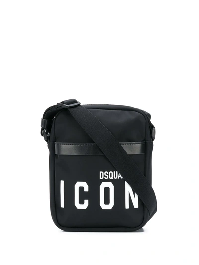 Dsquared2 Icon Logo Crossbody Bag In Black