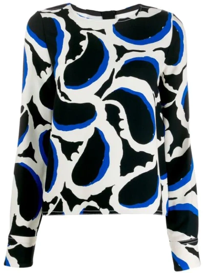 Marni Paisley-printed Blouse In White