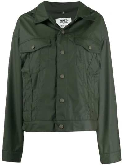 Mm6 Maison Margiela Regular Fit Jacket In Green