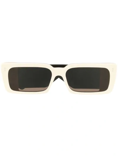Gucci Square Shaped Sunglasses In White