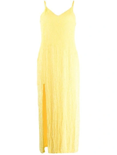 Retroféte Sequin Cocktail Dress In Yellow