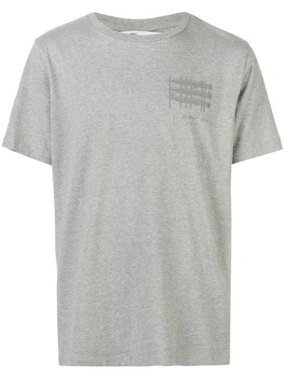 Off-white Signature Graphic Print T-shirt In Grey