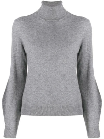 Chloé Iconic Turtleneck Jumper In Grey