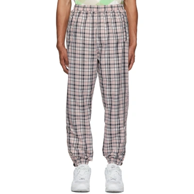 Opening Ceremony Plaid Track Pants In 6503 Pinkpl