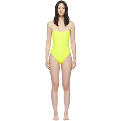 Lido Yellow Otto One-piece Swimsuit In Neon Yellow