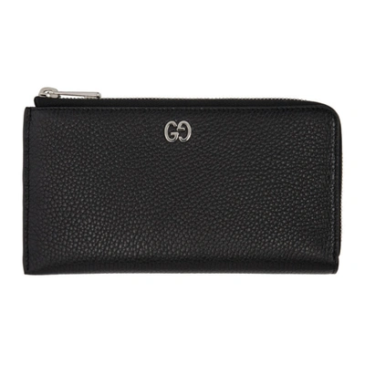 Gucci Gg Logo Wallet In 1000 Black