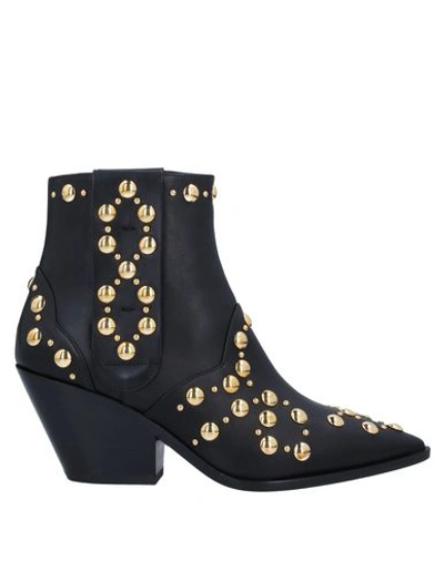 Casadei Ankle Boots In Black