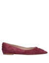 Tod's Ballet Flats In Purple