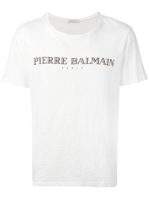 Pierre Balmain Off-white Logo T-shirt In Off White | ModeSens