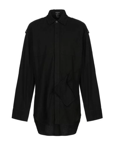 Ann Demeulemeester Solid Color Shirt In Black