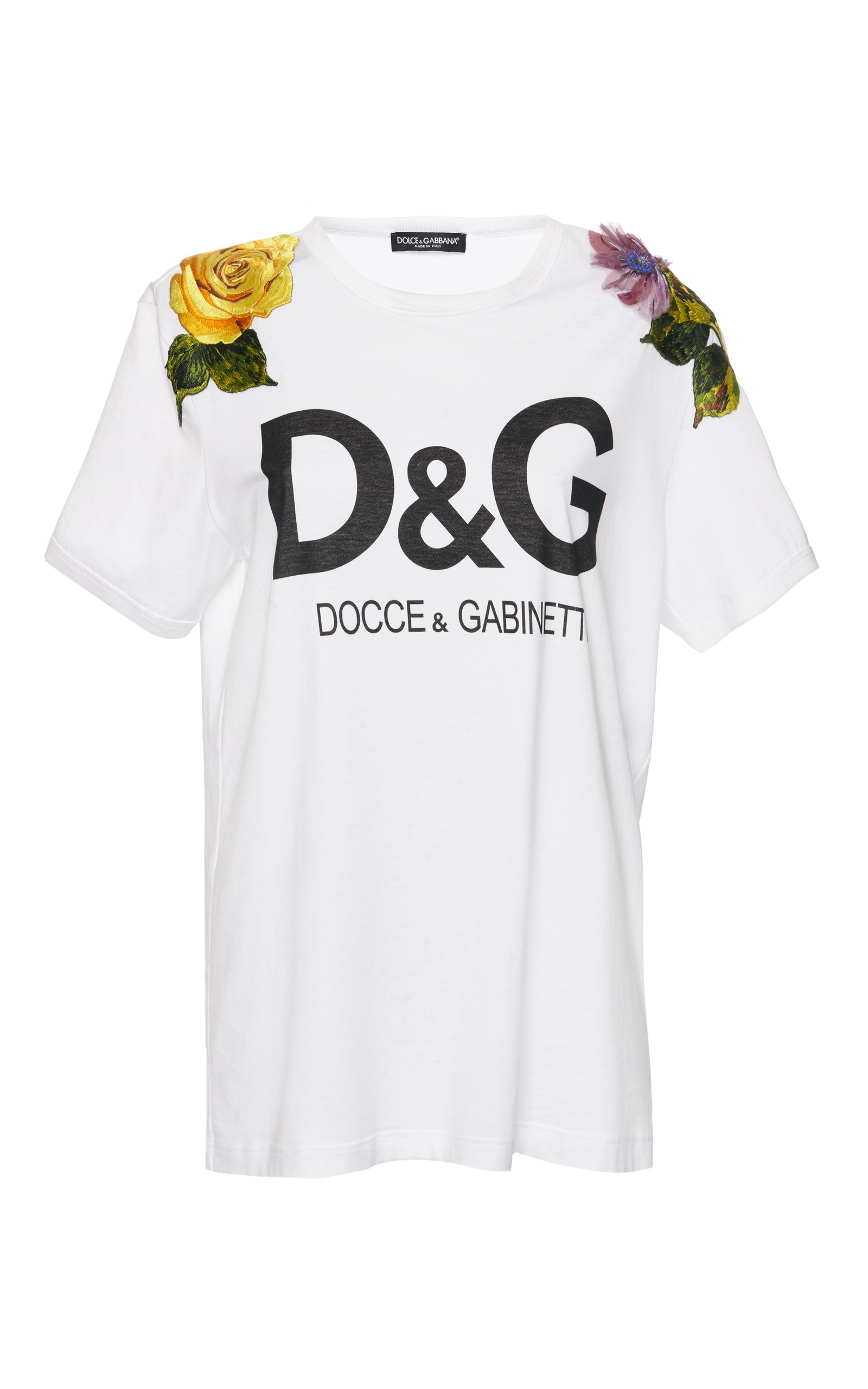 Dolce & Gabbana D & G Logo T-shirt In White | ModeSens