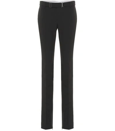 Bottega Veneta Technical Gabardine Straight Pants In Black