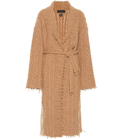Alanui Cashmere And Wool Coat In Beige