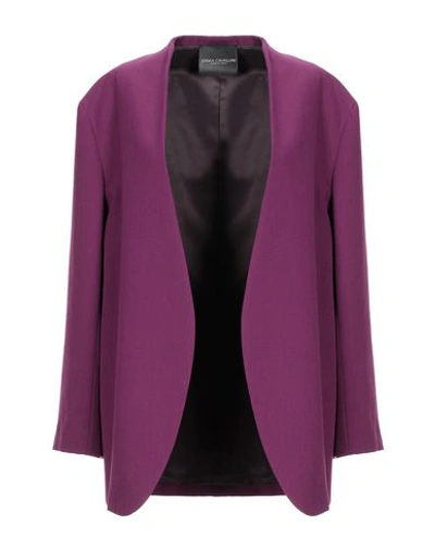 Erika Cavallini Suit Jackets In Purple