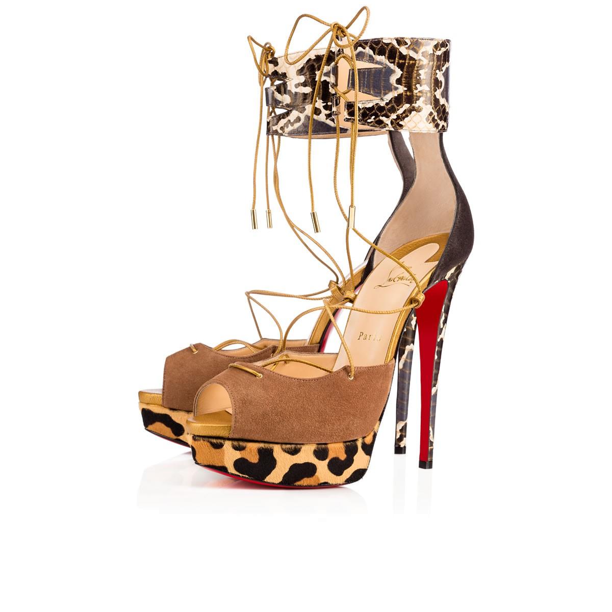 Christian Louboutin Corsankle 150 Version Indiana Suede - Women Shoes