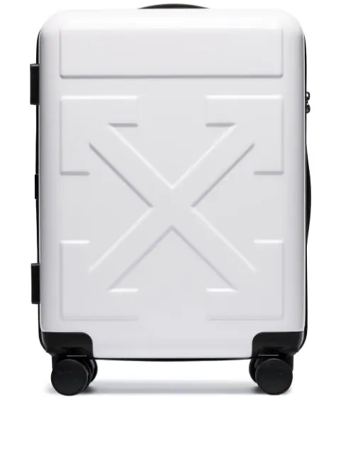 off white trolley luggage