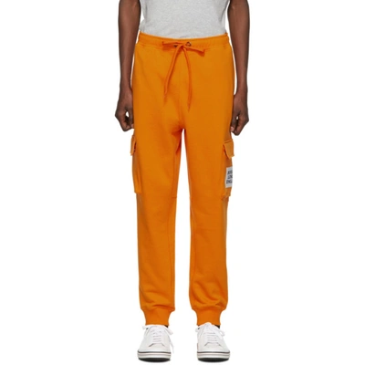 Burberry Logo Patch Track Trousers In Orange