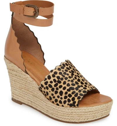 Matisse Roma Espadrille Wedge Sandal In Tan Leopard