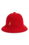 Kangol Bermuda Casual Cloche Hat In Scarlet