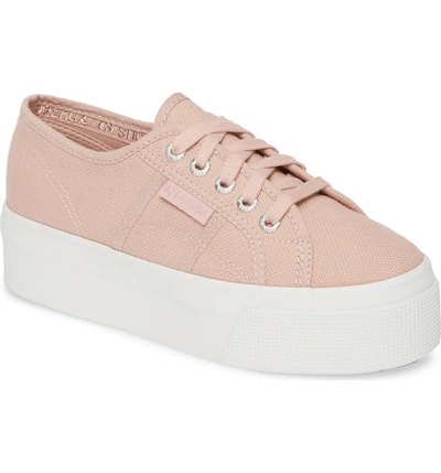 Superga 'acot Linea' Sneaker In Full Pink Smoke/ White